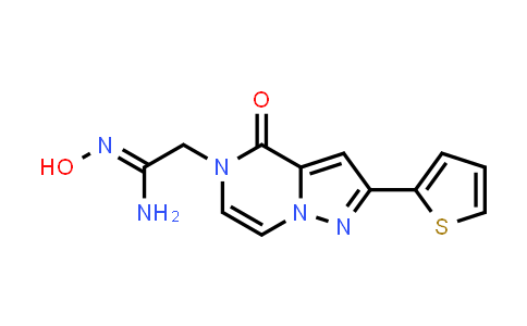 N'-Hydroxy-2-[4-oxo-2-(2-thienyl)pyrazolo[1,5-a]pyrazin-5-yl]acetamidine