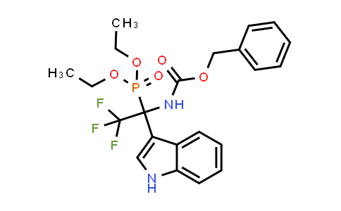 [1-Benzyloxycarbonylamino-2,2,2-trifluoro-1-(1H-indol-3-yl)-ethyl]-phosphonic acid diethylester
