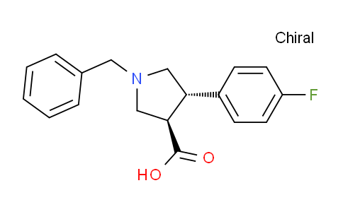 (3R,4S)-1-benzyl-4-(4-fluorophenyl)pyrrolidine-3-carboxylic acid