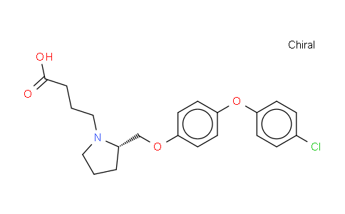 (S)-4-(2 - ((4-(4-氯苯氧基)苯氧基)甲基)吡咯烷-1-基)丁酸