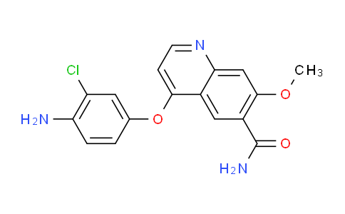 4-(4-amino-3-chlorophenoxy)-7-methoxyquinoline-6-carboxamide