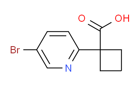1-(5-Bromopyridin-2-yl)cyclobutane-1-carboxylic acid