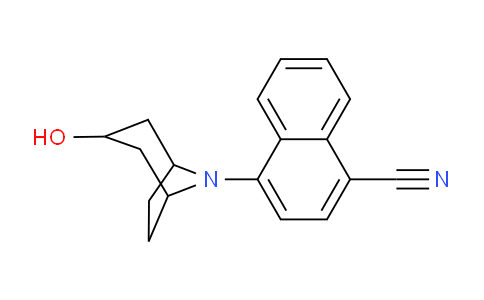 4-(3-hydroxy-8-azabicyclo[3.2.1]oct-8-yl)naphthalene-1-carbonitrile