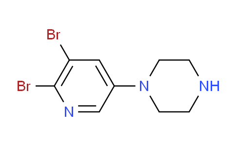 1-(5,6-dibromopyridin-3-yl)piperazine