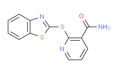 2-(benzo[d]thiazol-2-ylthio)nicotinamide