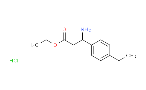 Ethyl 3-amino-3-(4-ethylphenyl)propanoate hydrochloride