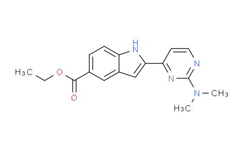 ethyl 2-(2-(dimethylamino)pyrimidin-4-yl)-1H-indole-5-carboxylate