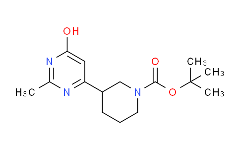 tert-butyl 3-(6-hydroxy-2-MethylpyriMidin-4-yl)piperidine-1-carboxylate