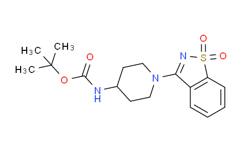 tert-butyl (1-(1,1-dioxidobenzo[d]isothiazol-3-yl)piperidin-4-yl)carbamate