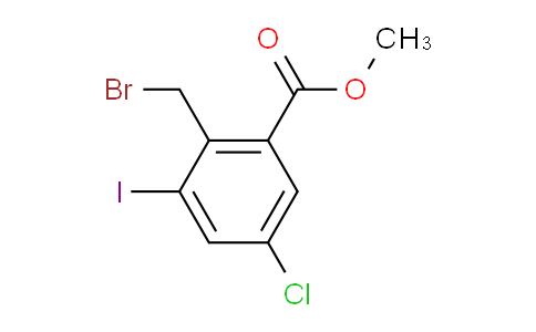 methyl 2-(bromomethyl)-5-chloro-3-iodobenzoate