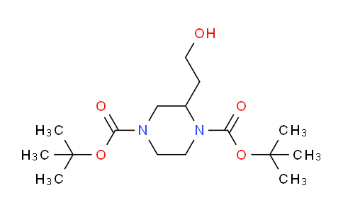 di-tert-butyl 2-(2-hydroxyethyl)piperazine-1,4-dicarboxylate