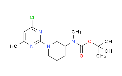 [1-(4-氯-6-甲基-嘧啶-2-基)-哌啶-3-基]-甲基-氨基甲酸叔丁基酯