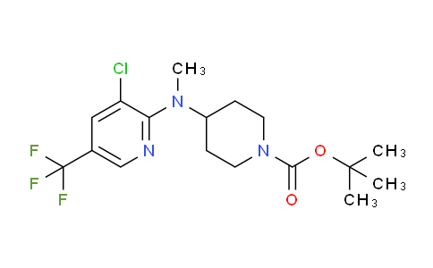 tert-butyl 4-((3-chloro-5-(trifluoromethyl)pyridin-2-yl)(methyl)amino)piperidine-1-carboxylate