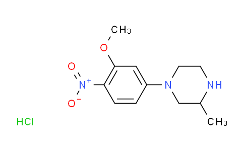 1-(3-甲氧基-4-硝基-苯基)-3-甲基-哌嗪盐酸盐