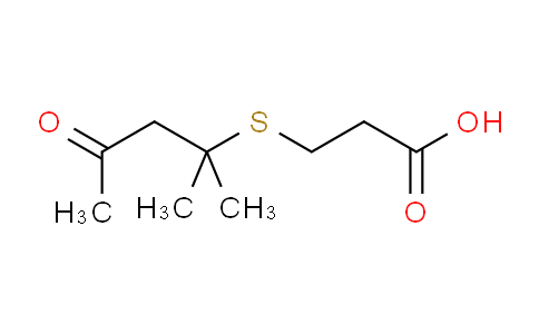 3-((2-methyl-4-oxopentan-2-yl)thio)propanoic acid