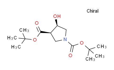 (3R,4R)-tert-butyl 3-(tert-butoxycarbonyl)-4-hydroxypyrrolidine-1-carboxylate