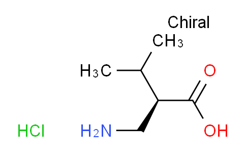 (R)-2-(aminomethyl)-3-methylbutanoic acid hydrochloride