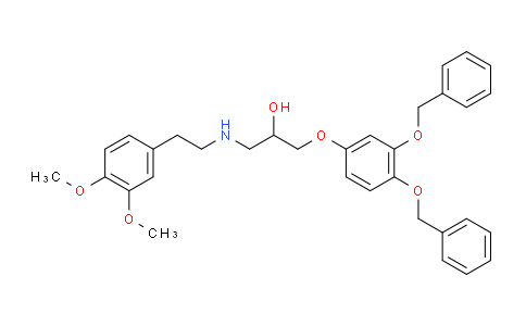 1-(3,4-bis(benzyloxy)phenoxy)-3-(3,4-dimethoxyphenethylamino)propan-2-ol