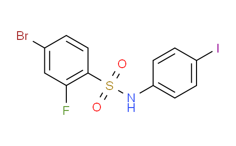 4-bromo-2-fluoro-N-(4-iodophenyl)-benzenesulfonamide