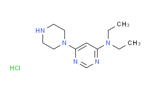 N,N-diethyl-6-(piperazin-1-yl)pyrimidin-4-amine hydrochloride