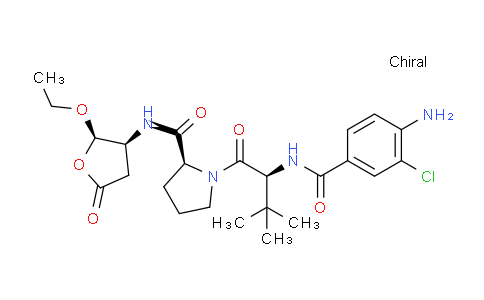 N-(4-氨基-3-氯苯甲酰基)-3-甲基-L-缬氨酰-N-[(2R,3S)-2-乙氧基四氢-5-氧代-3-呋喃基]-L-脯氨酰胺