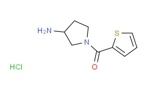 (3-aminopyrrolidin-1-yl)(thiophen-2-yl)methanone hydrochloride