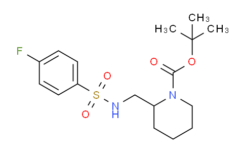 tert-butyl 2-((4-fluorophenylsulfonamido)methyl)piperidine-1-carboxylate