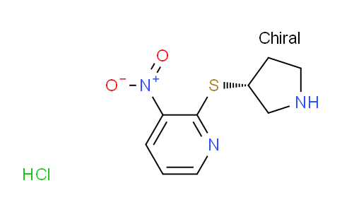 (R)-3-nitro-2-(pyrrolidin-3-ylthio)pyridine hydrochloride