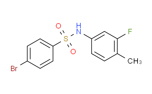 4-bromo-N-(3-fluoro-4-methylphenyl)benzenesulfonamide