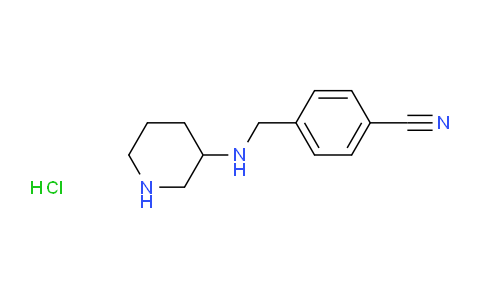 4-((piperidin-3-ylamino)methyl)benzonitrile hydrochloride