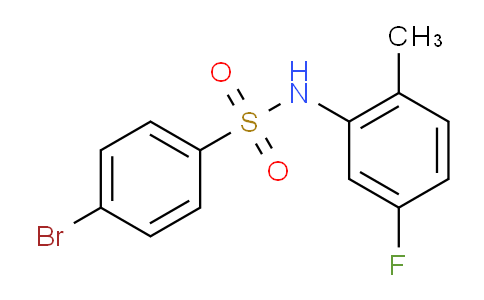 4-bromo-N-(5-fluoro-2-methylphenyl)benzenesulfonamide