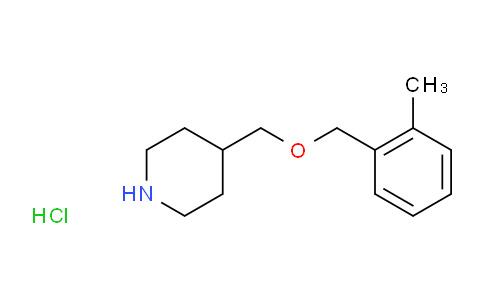 4-(((2-methylbenzyl)oxy)methyl)piperidine hydrochloride