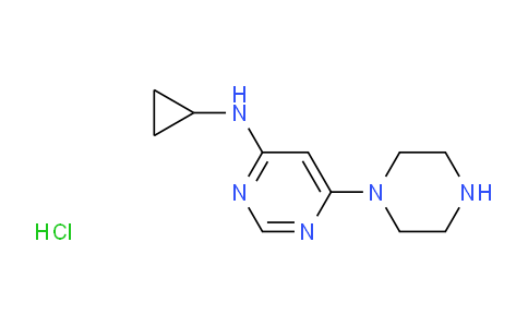 N-cyclopropyl-6-(piperazin-1-yl)pyrimidin-4-amine hydrochloride