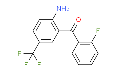 (2-amino-5-(trifluoromethyl)phenyl)(2-fluorophenyl)methanone