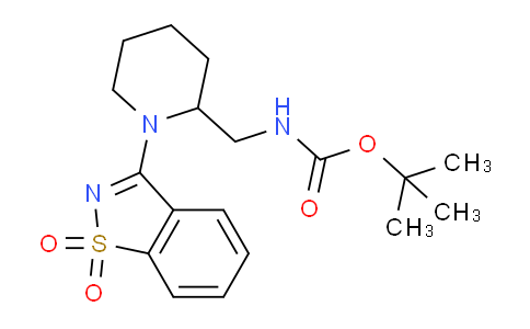 tert-butyl ((1-(1,1-dioxidobenzo[d]isothiazol-3-yl)piperidin-2-yl)methyl)carbamate