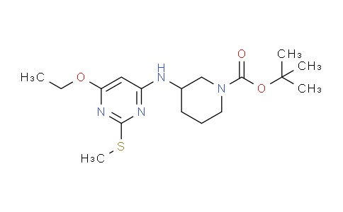 tert-butyl 3-((6-ethoxy-2-(methylthio)pyrimidin-4-yl)amino)piperidine-1-carboxylate