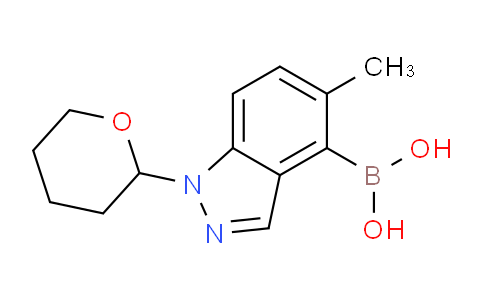 (5-甲基-1-(四氢-2H-吡喃-2-基)-1H-吲唑-4-基)硼酸