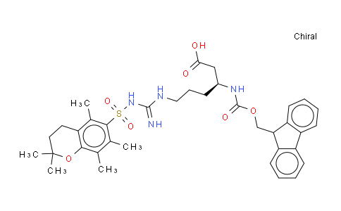 NΒ-FMOC-NΩ-(2,2,5,7,8-五甲基色满-6-磺酰基)-L-Β-高精氨酸