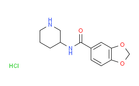 N-(piperidin-3-yl)benzo[d][1,3]dioxole-5-carboxamide hydrochloride