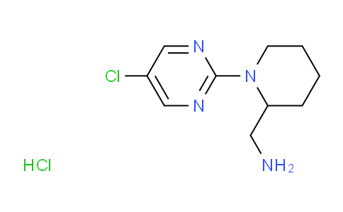 (1-(5-chloropyrimidin-2-yl)piperidin-2-yl)methanamine hydrochloride
