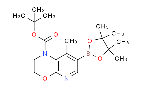 1H-Pyrido[2,3-b][1,4]oxazine-1-carboxylic acid, 2,3-dihydro-8-methyl-7-(4,4,5,5-tetramethyl-1,3,2-dioxaborolan-2-yl)-, 1,1-dimethylethyl ester