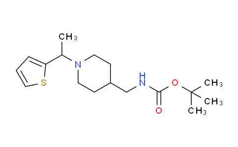 tert-butyl ((1-(1-(thiophen-2-yl)ethyl)piperidin-4-yl)methyl)carbamate