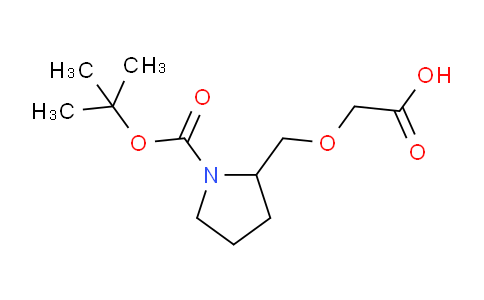 2-甲酸基甲氧基甲基-吡咯烷-1-羧酸叔丁酯