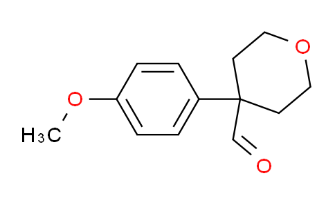 4-(4-methoxyphenyl)tetrahydro-2H-pyran-4-carbaldehyde