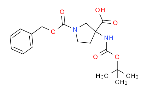 1-((benzyloxy)carbonyl)-3-((tert-butoxycarbonyl)amino)pyrrolidine-3-carboxylic acid