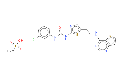 N-(3-氯苯基)-N'-[5-[2-(噻吩并[3,2-D]嘧啶-4-基氨基)乙基]-2-噻唑基]脲