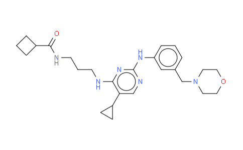 N-[3-[[5-環(huán)丙基-2-[[3-(4-嗎啉基甲基)苯基]氨基]-4-嘧啶基]氨基]丙基]環(huán)丁烷甲酰胺
