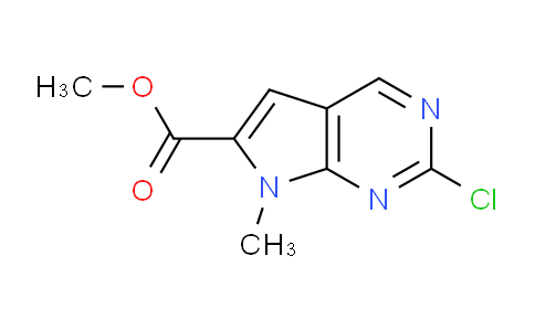 2-Chloro-7-methyl-7h-pyrrolo[2,3-d]pyrimidine-6-carboxylic acid methyl ester