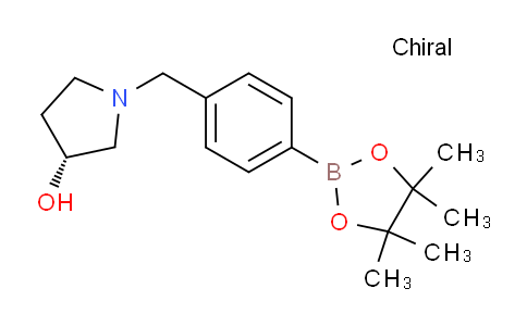 (3R)-1-{[4-(Tetramethyl-1,3,2-dioxaborolan-2-yl)phenyl]methyl}pyrrolidin-3-ol