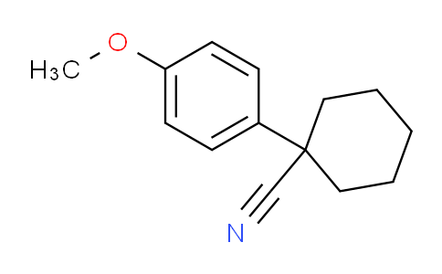 1-(4-Methoxyphenyl)cyclohexane-1-carbonitrile